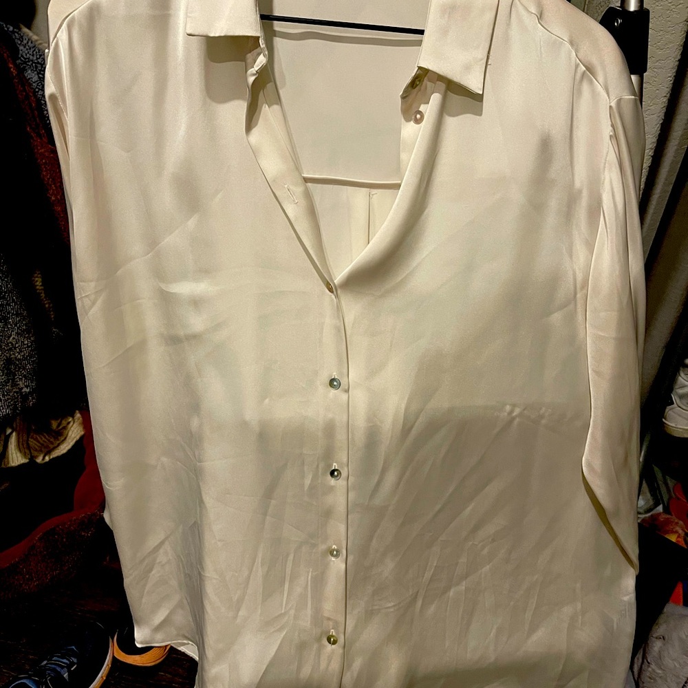 XL & L Zara satin tops each.  Used only a handful of times.  Like new condition.